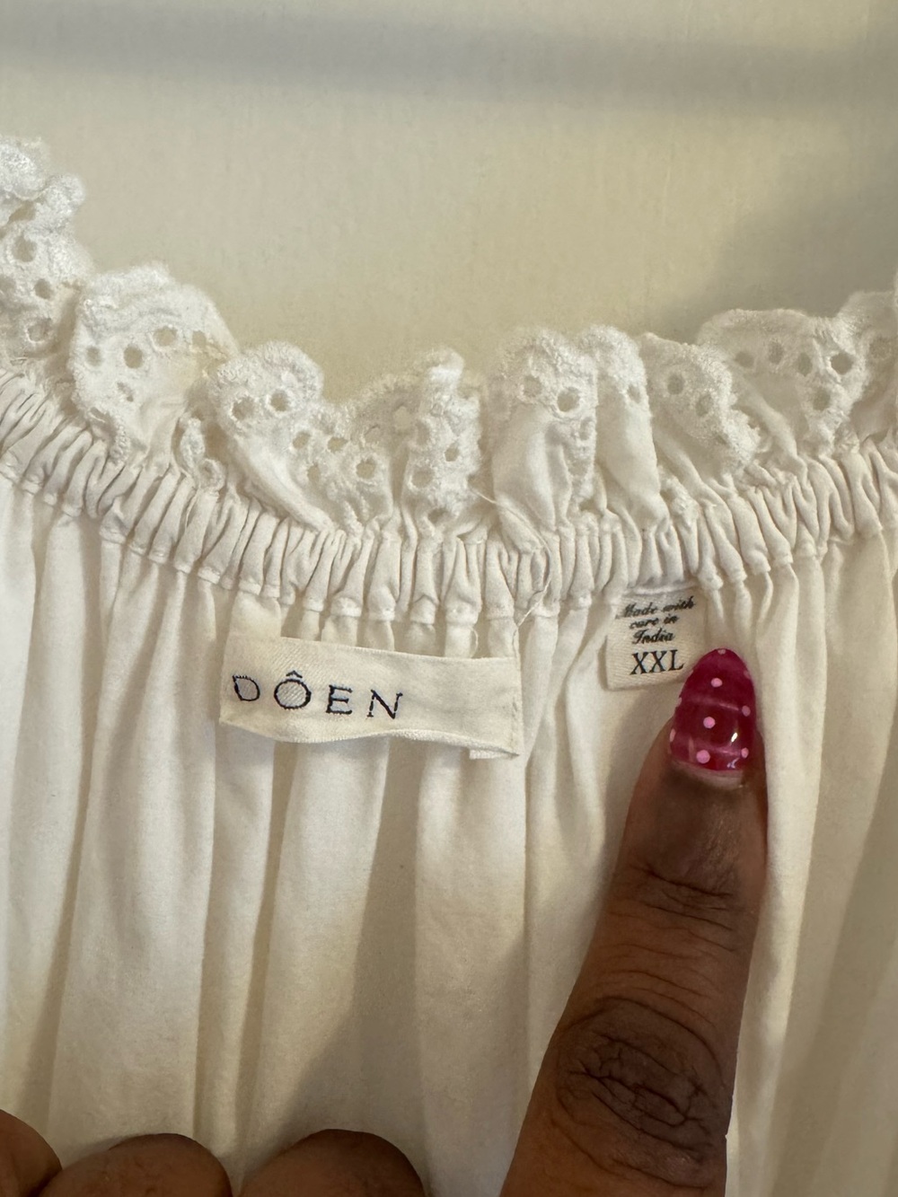 Doen Bardot Dress in Powder - Picture 5 of 6